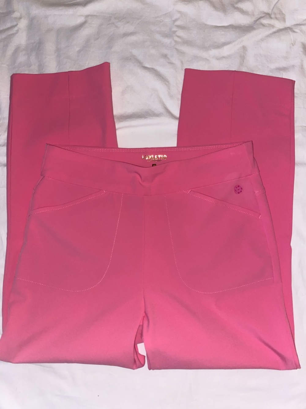 Lilly Pulitzer Bright Pink Ponte Pull-On Skinny Pants